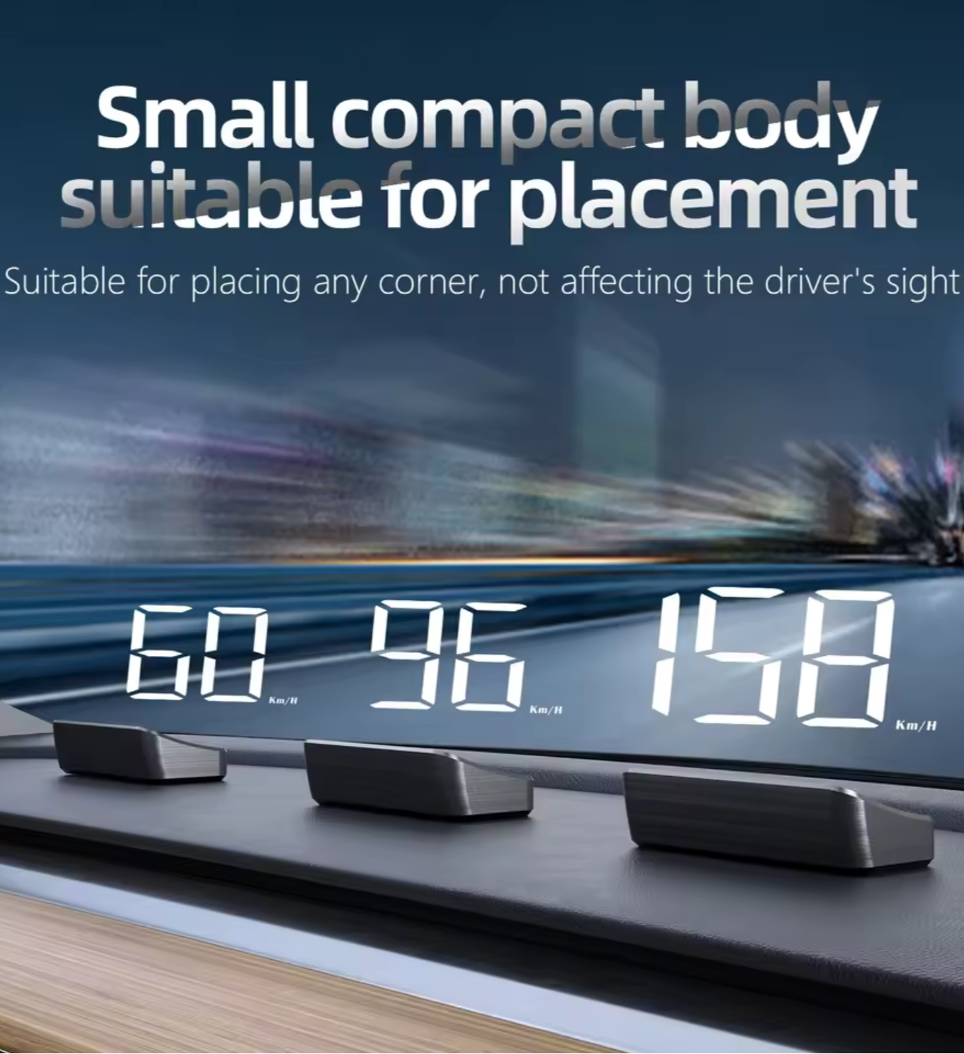 Proyector de Velocidad Head-Up Display para Coche – Brillo Automático, Compacto y Seguro